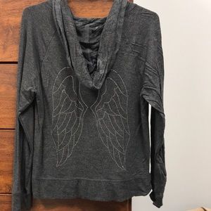 Diamond angel wing hoodie